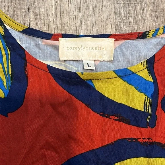 Anthropologie X Corey Lynn Calter Palm Leaf Print Top - Picture 5 of 7